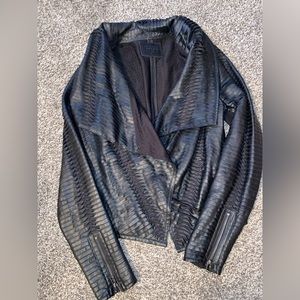 Blank NYC- leather jacket// black// size medium